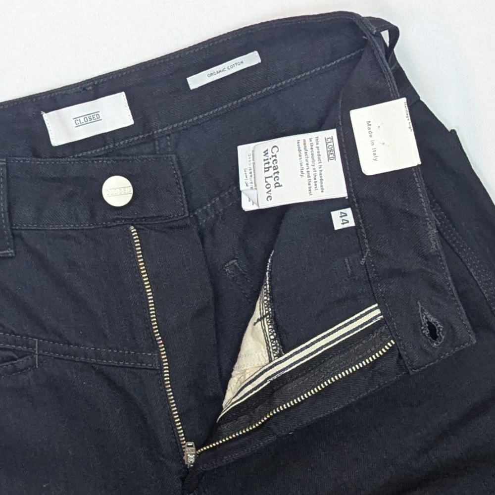 Closed Jeans Pedal Pusher High Waist Heritage Fit Cropped Black IT44 28 8 NWT - Picture 6 of 16